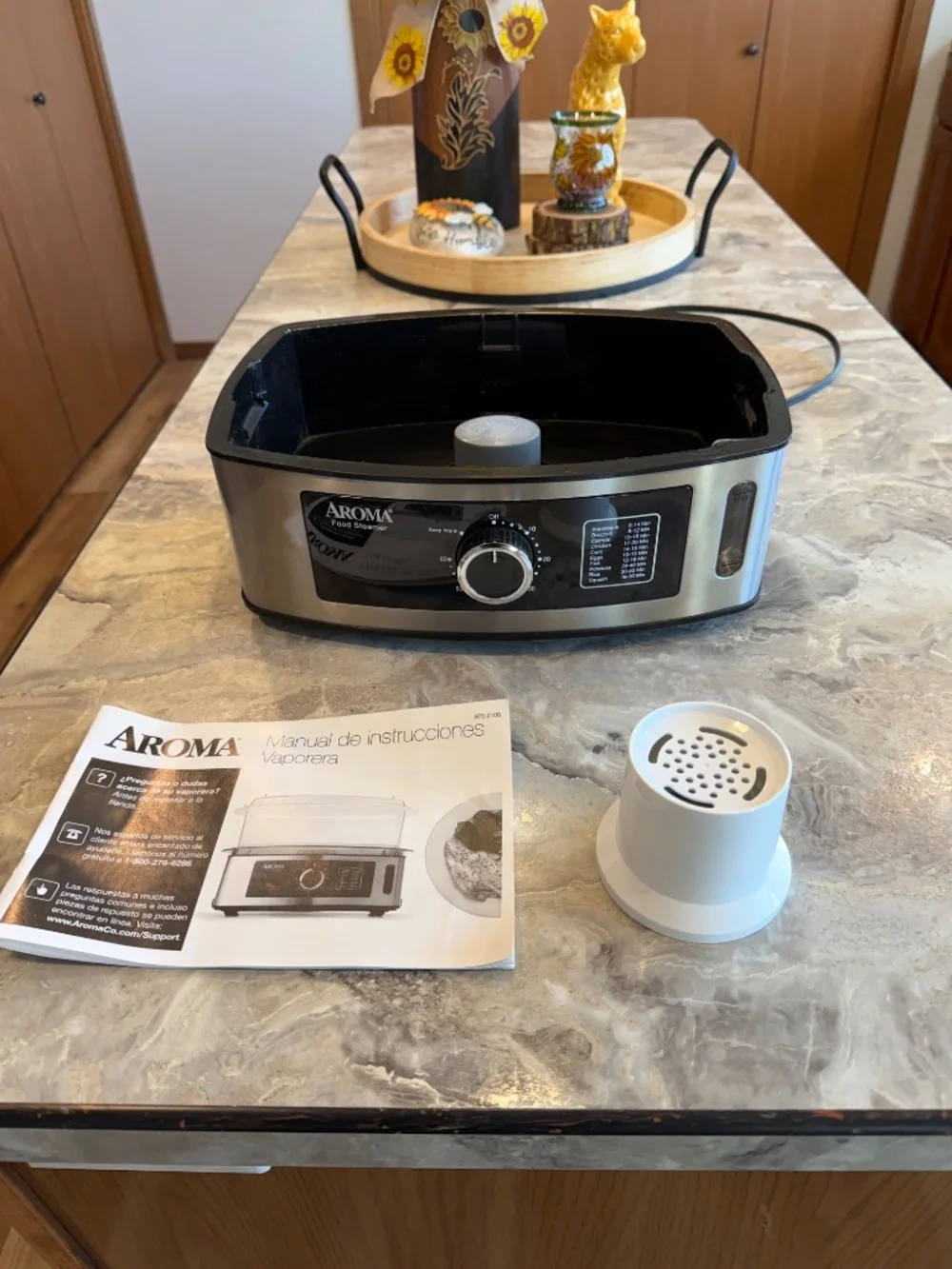 Aroma food steamer model AFS – 210585 5 quart electric professional steamer i